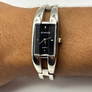 Retro Silver & Black Kimio Watch